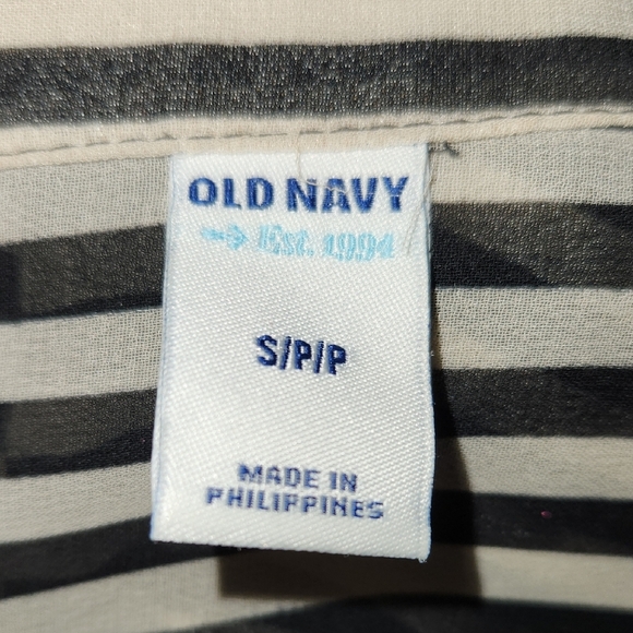 Vintage Sheer Striped Blouse - Picture 2 of 14